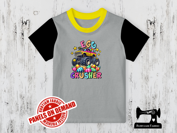 Easter Egg Crusher Monster Truck - HEATHER GREY - Panels On Demand