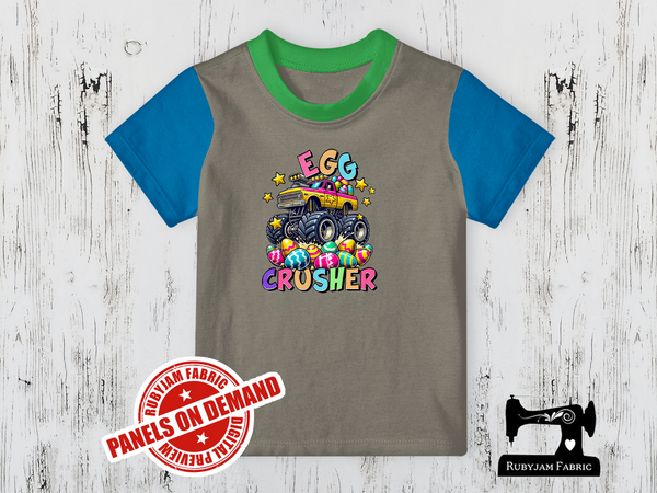 Easter Egg Crusher Monster Truck - LIGHT GREY - Panels On Demand