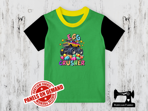 Easter Egg Crusher Monster Truck - LIME GREEN - Panels On Demand