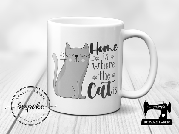 Home Is Where The Cat Is - Mug - Bespoke