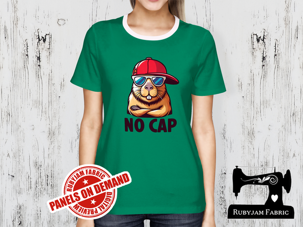 No Cap Capybara - GREEN - Panels On Demand