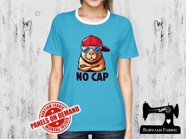No Cap Capybara - LIGHT BLUE - Panels On Demand