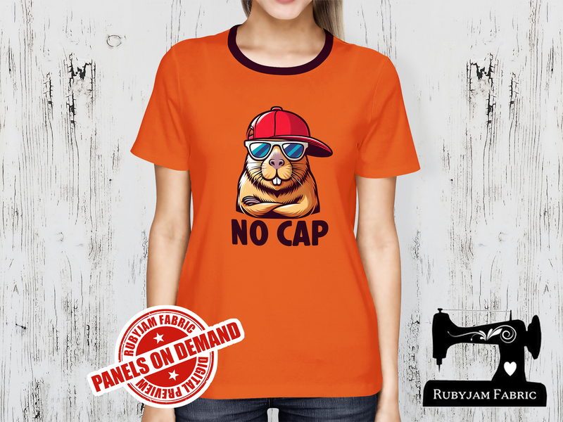 No Cap Capybara - ORANGE - Panels On Demand