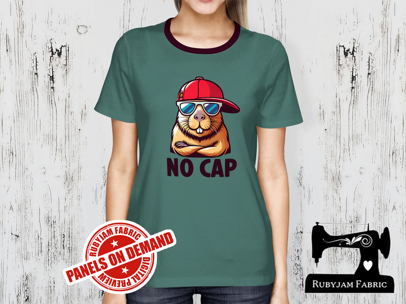 No Cap Capybara - SAGE GREEN - Panels On Demand