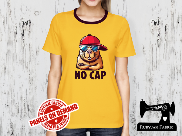 No Cap Capybara - YELLOW - Panels On Demand