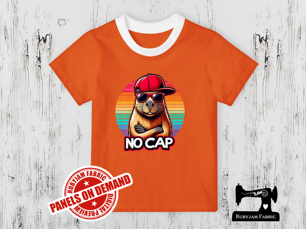No Cap Rainbow Capybara - ORANGE - Panels On Demand