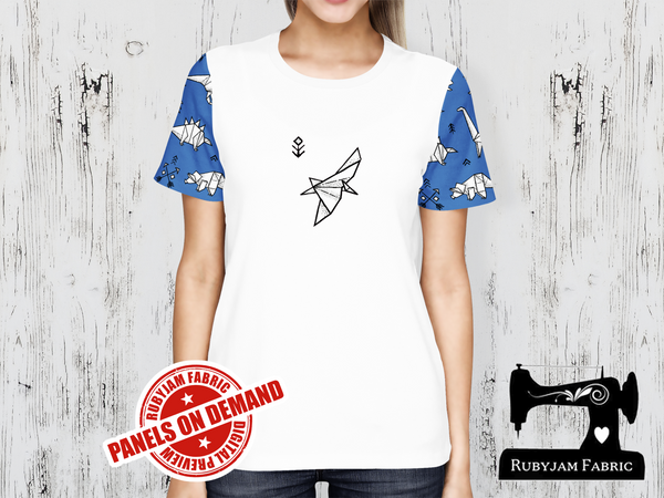 Origami Pterodactyl Dinosaur - WHITE - Panels On Demand