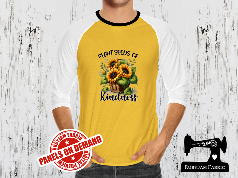 Plant Seeds of Kindness Sunflowers - YELLOW - Panels On Demand