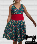 Christmas Elves - cotton lycra - 150cm wide - clearance