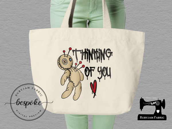 Thinking of You (Voodoo Doll) - Tote Bag - Bespoke
