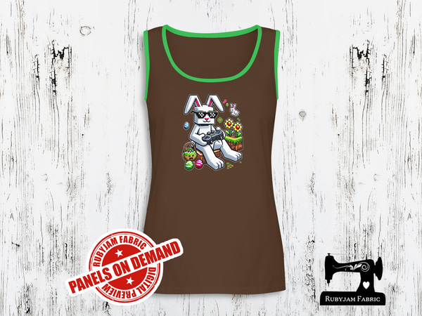 Easter Bunny Gamer Block - BROWN - Panels On Demand
