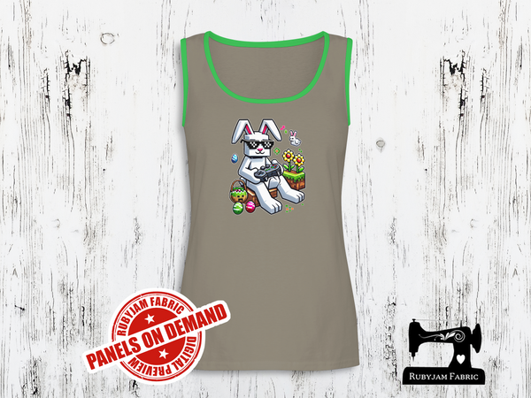 Easter Bunny Gamer Block - LIGHT GREY - Panels On Demand