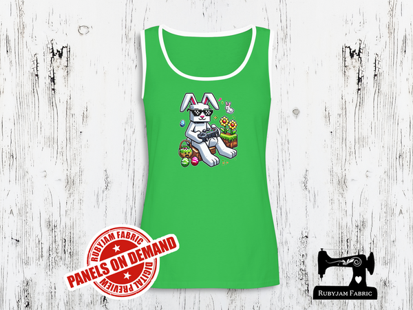 Easter Bunny Gamer Block - LIME GREEN - Panels On Demand