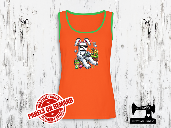 Easter Bunny Gamer Block - ORANGE - Panels On Demand