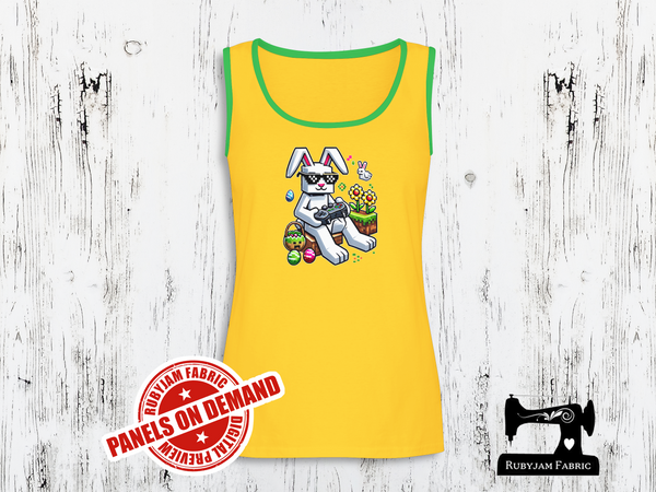 Easter Bunny Gamer Block - YELLOW - Panels On Demand