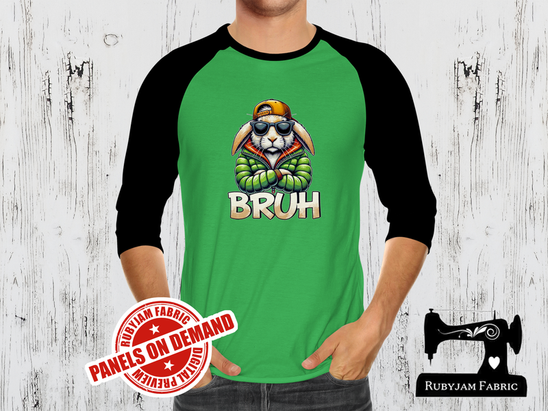 Rabbit Bruh - LIME GREEN - Panels On Demand