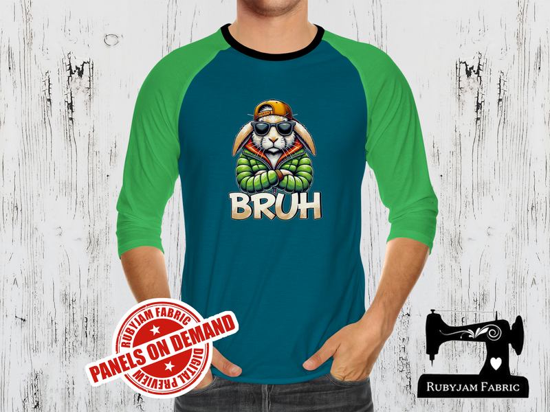 Rabbit Bruh - TEAL BLUE - Panels On Demand