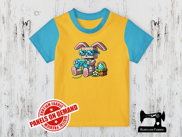 Easter Bunny Gamer Block 2 - YELLOW - Panels On Demand