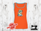 Rainbow Easter Bunny Egg Hunter - ORANGE - Panels On Demand