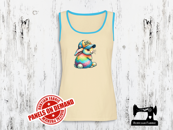 Rainbow Easter Bunny Egg Hunter - SAND BEIGE - Panels On Demand