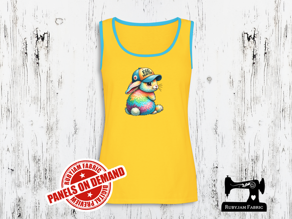 Rainbow Easter Bunny Egg Hunter - YELLOW - Panels On Demand
