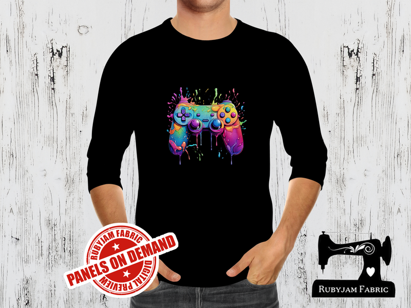 Rainbow Game Controller - BLACK - Panels On Demand