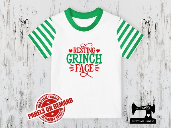 Resting Grinch Face - WHITE - Panels On Demand