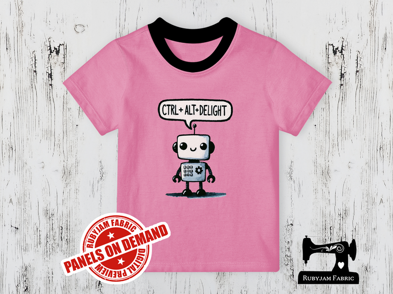 Ctrl Alt Delight Robot - LIGHT PINK - Panels On Demand