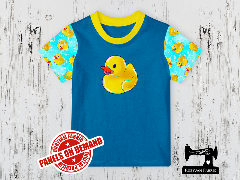 Rubber Ducky - TURQUOISE - Panels On Demand