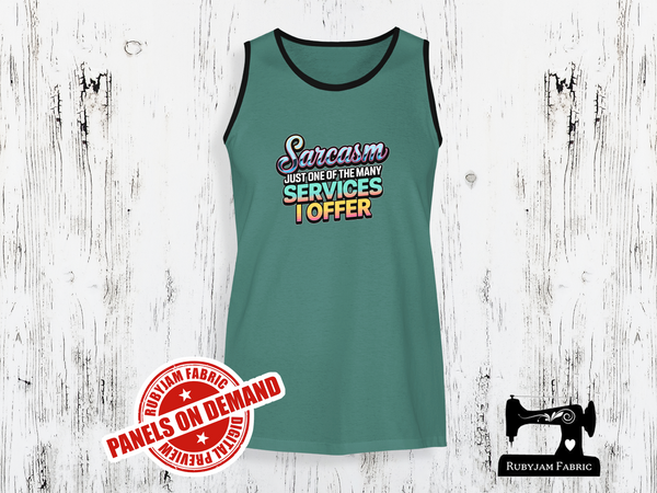 Sarcasm Just One of the Many Services I Offer - SAGE GREEN - Panels On Demand