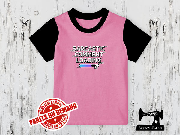 Sarcastic Comment Loading - LIGHT PINK - Panels On Demand