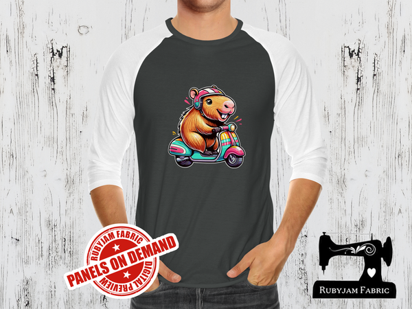 Scooter Capybara - CHARCOAL - Panels On Demand