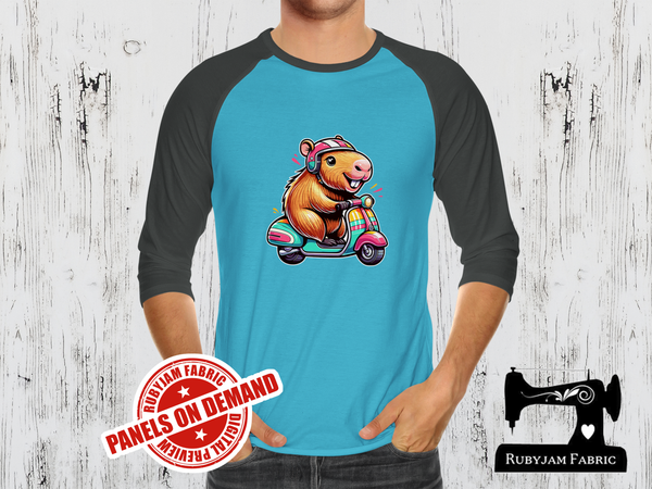 Scooter Capybara - LIGHT BLUE - Panels On Demand