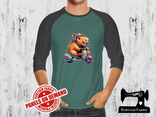 Scooter Capybara - SAGE GREEN - Panels On Demand