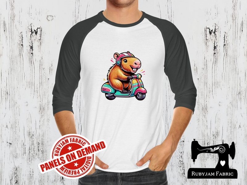 Scooter Capybara - WHITE - Panels On Demand