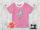 Seahorse Unicorn - LIGHT PINK - Panels On Demand