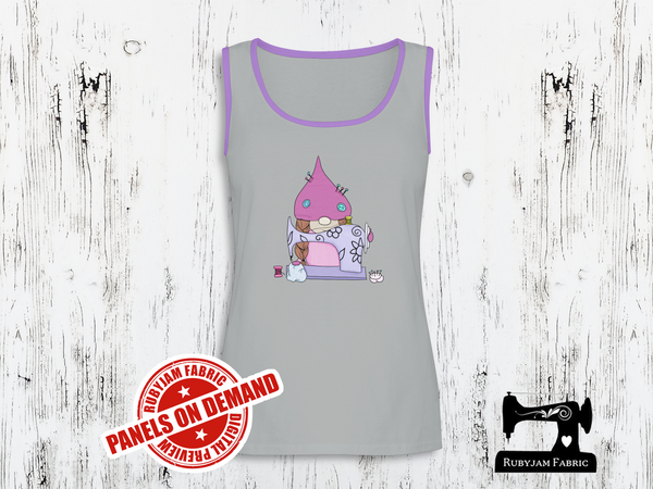 Sewing Gnome - HEATHER GREY - Panels On Demand