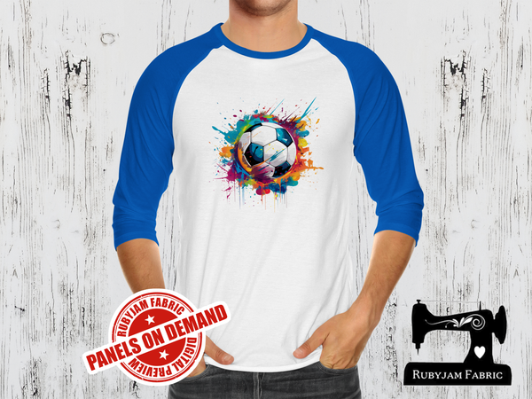 Soccer Ball Rainbow - WHITE - Panels On Demand