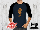 Steampunk Sea Horse -  NAVY BLUE - Panels On Demand