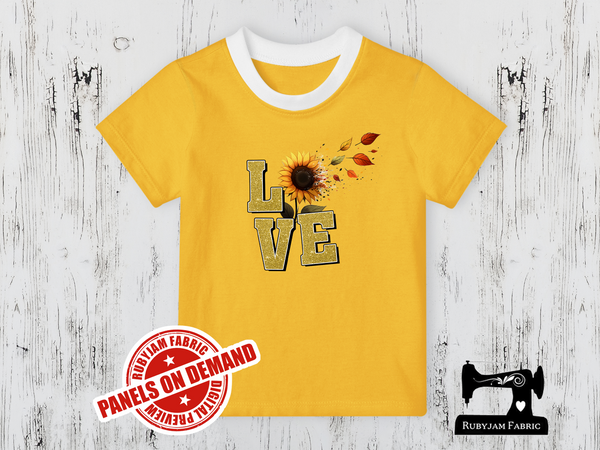 Love Sunflowers - YELLOW - Panels On Demand