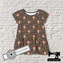 Woodland Rabbits - cotton lycra - 150cm wide - clearance
