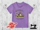 Actually I am the Problem Racoon - LIGHT PURPLE - Panels On Demand