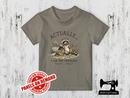 Actually I am the Problem Racoon - LIGHT GREY - Panels On Demand