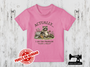 Actually I am the Problem Racoon - LIGHT PINK - Panels On Demand