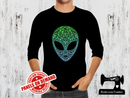 Alien Head - BLACK - Panels On Demand