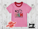 All is Calm Said No Teacher Ever Christmas - LIGHT PINK - Panels On Demand