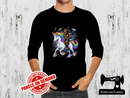 Big Foot Unicorn - BLACK - Panels On Demand