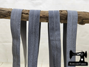 1M Charcoal Grey - Solid - 1" (25mm) - Fold Over Elastic (FOE)