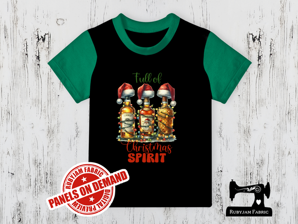 Christmas Spirit Bottles - BLACK - Panels On Demand