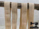 1M Dark Sand - Solid - 1" (25mm) - Fold Over Elastic (FOE)